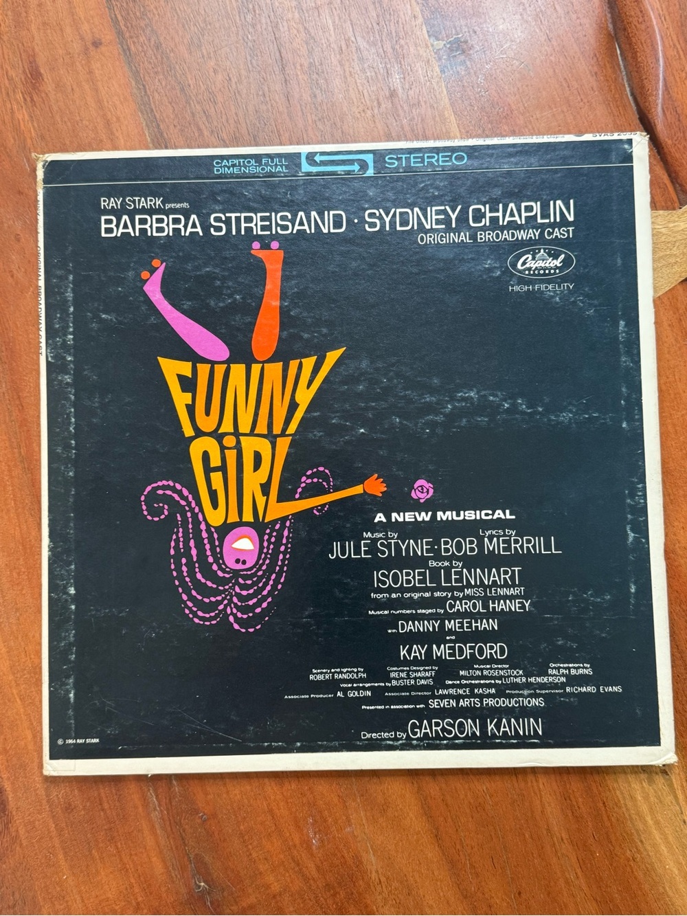 Vintage Funny Girl Broadway Vinyl LP (1964)